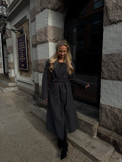 Valeria trenchcoat mørkegrå