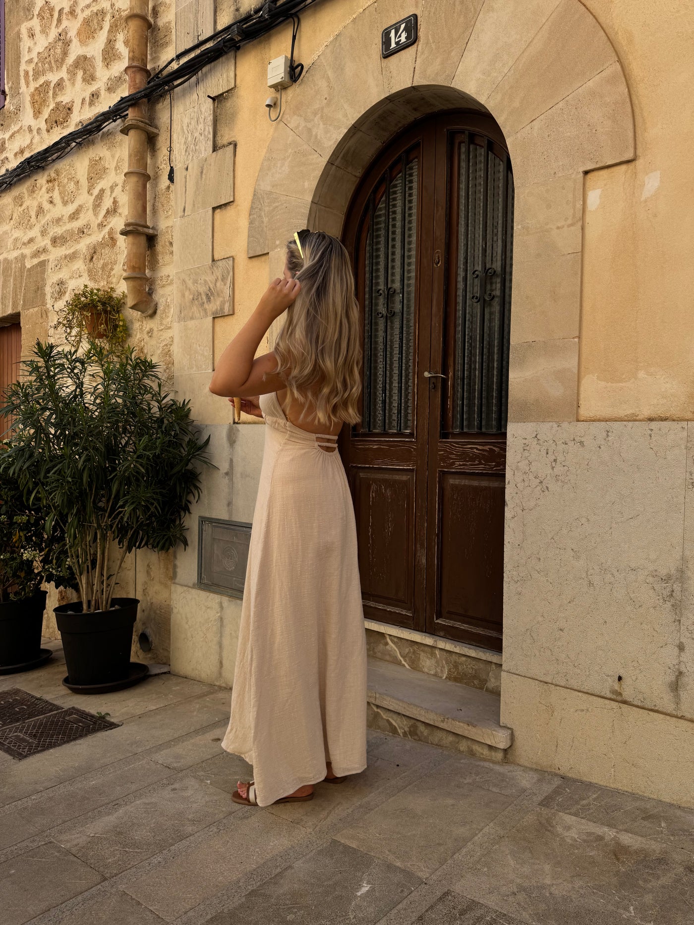 Vilma kjole beige