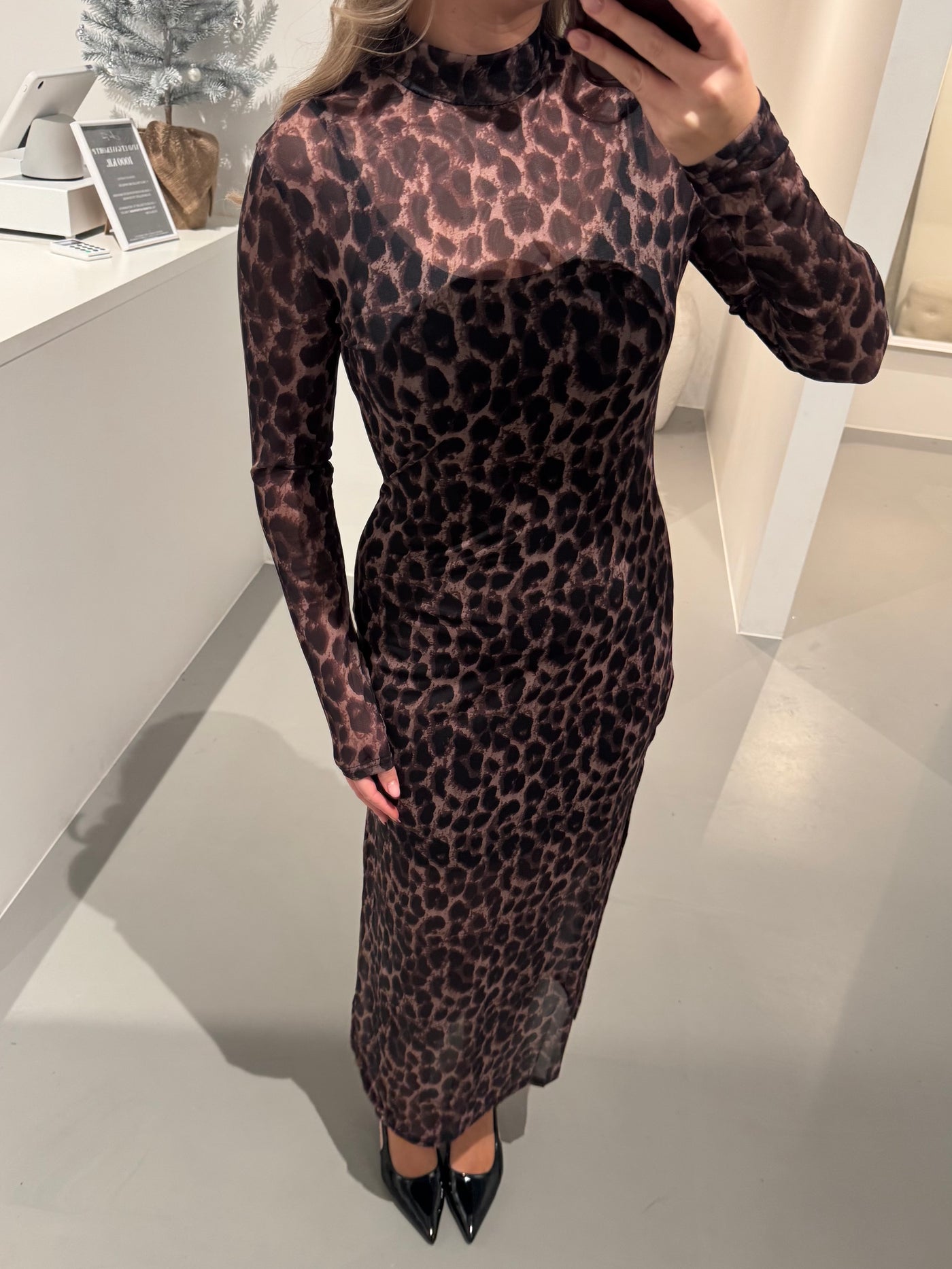 Elvira kjole leopard