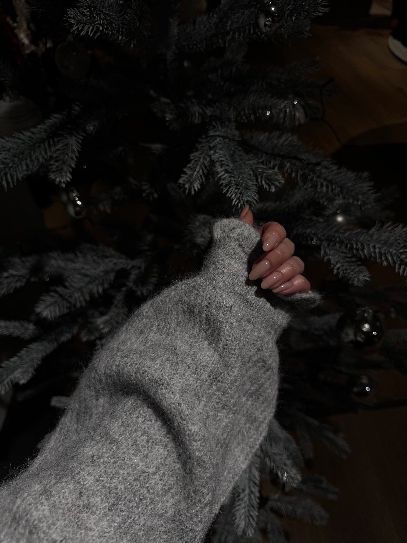 Daniella striktrøje lysegrå