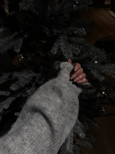 Daniella striktrøje lysegrå