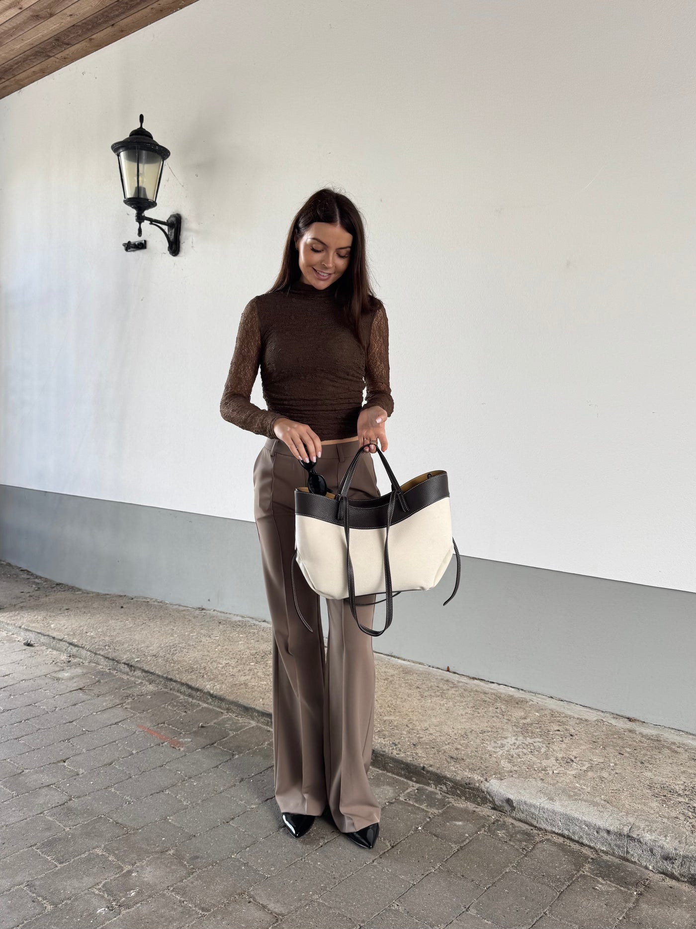Amira bluse mørkebrun