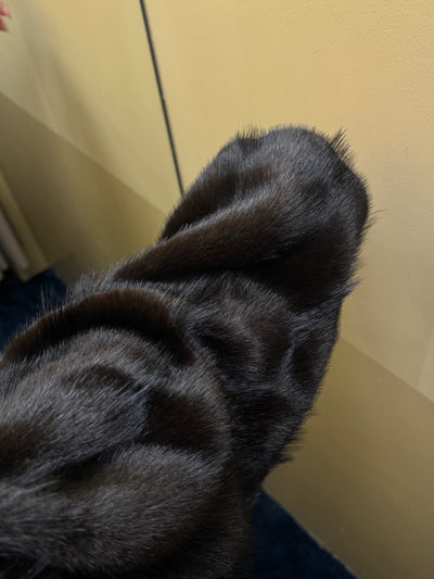 Vilma faux fur jakke mørkebrun