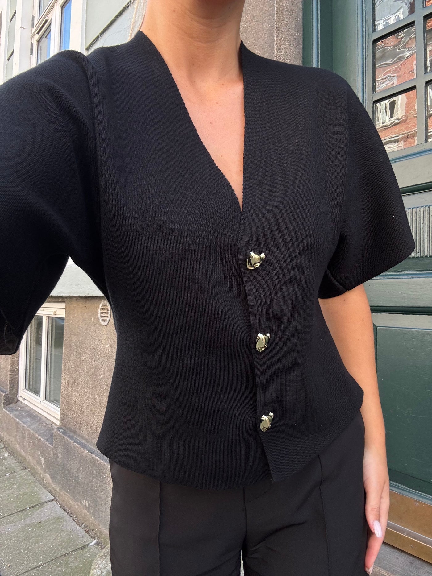 Hannah bluse sort