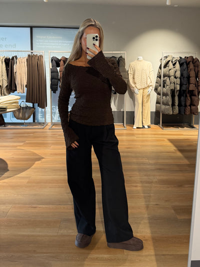 Blair bluse mørkebrun