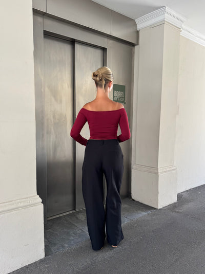 Sienna bluse bordeaux