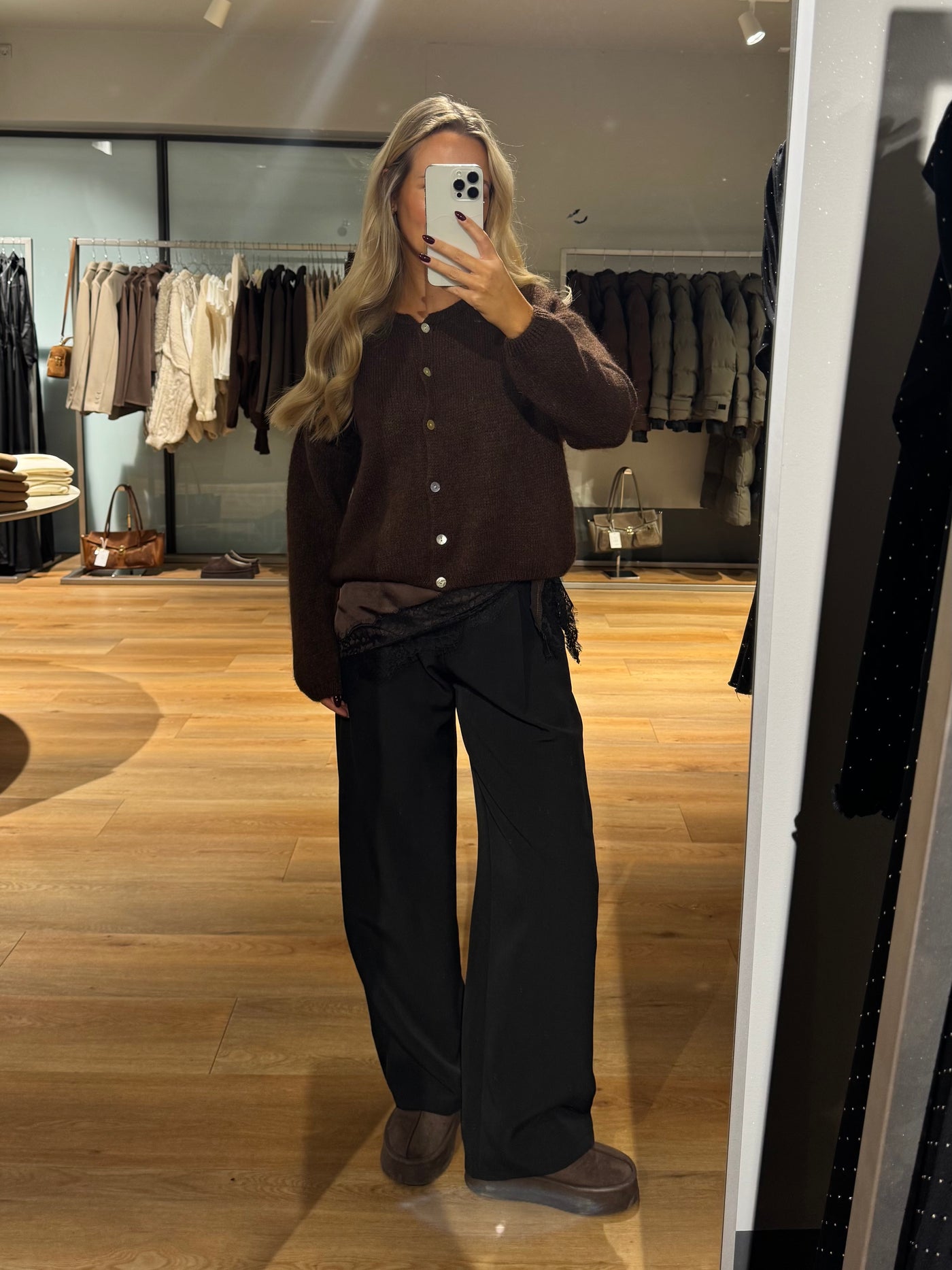 Victoria cardigan mørkebrun