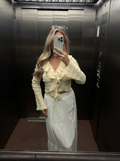Merle bluse pastelgul