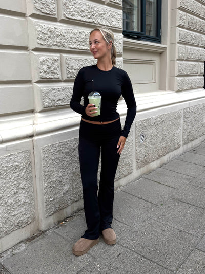 Line leggings sort