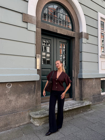 Hannah bluse mørkebrun