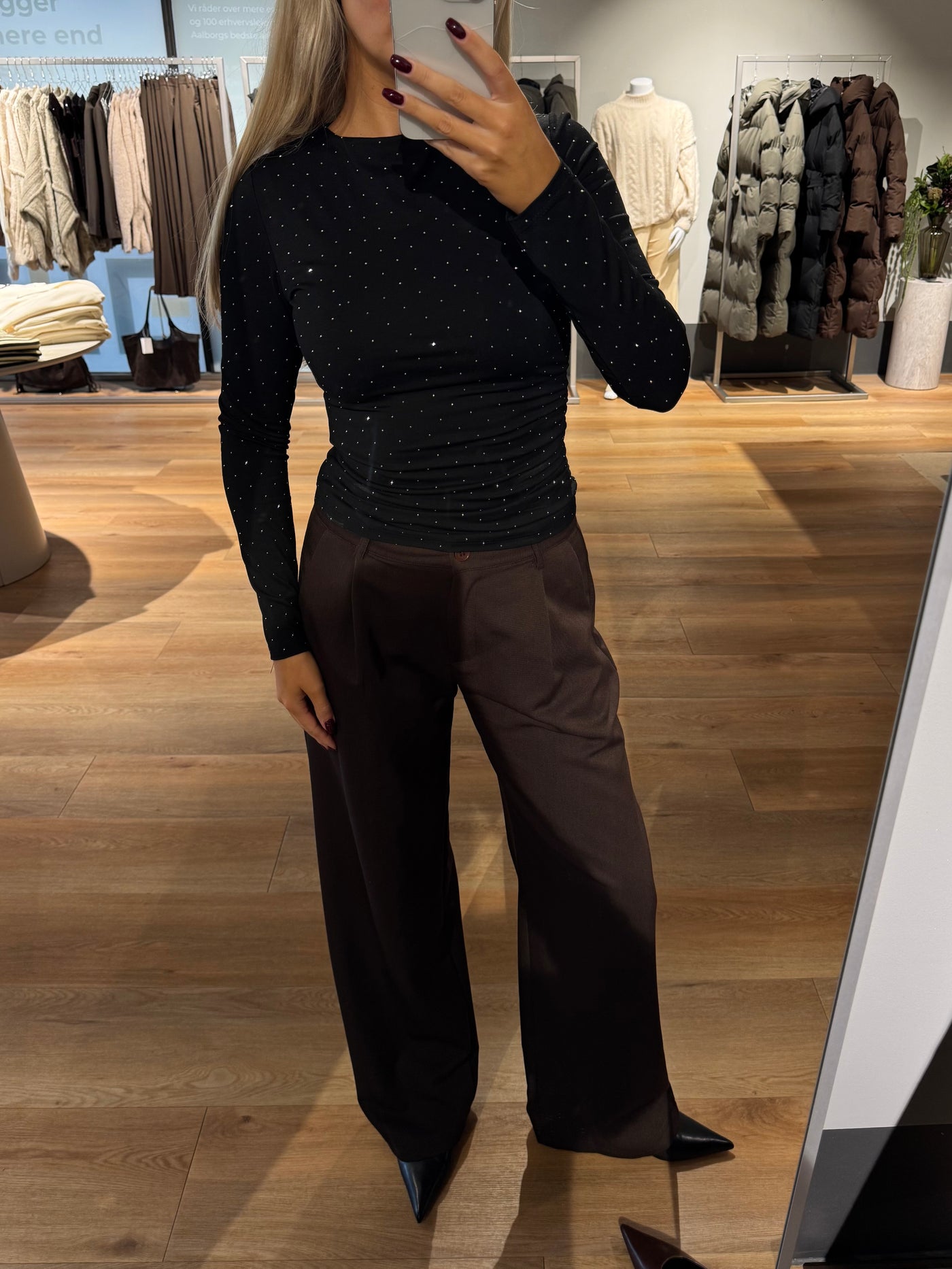 Adina bluse sort