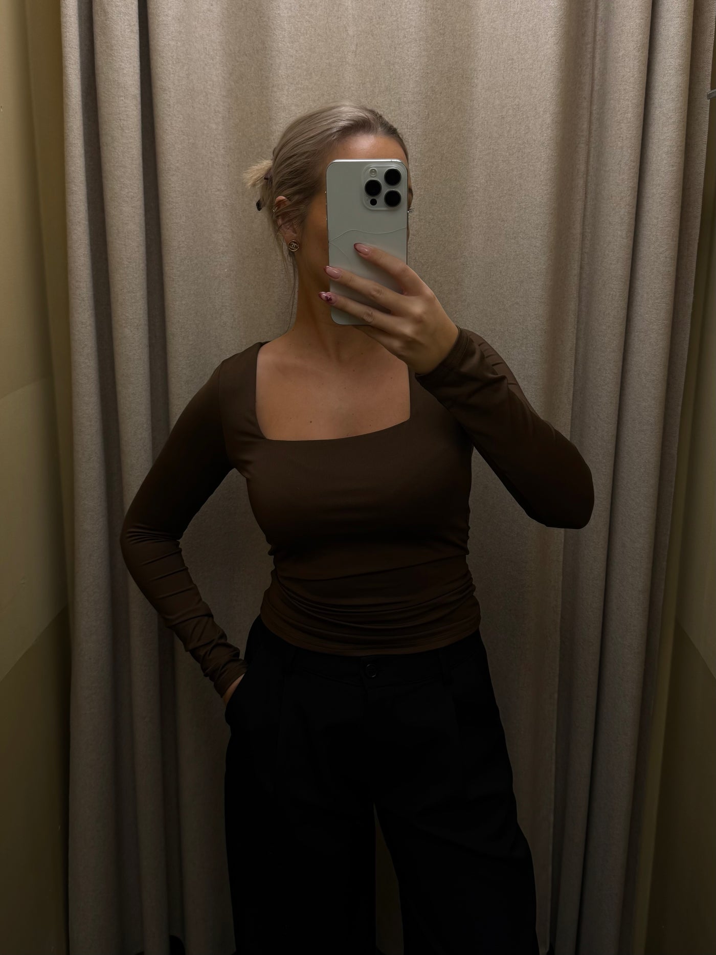 Malou bluse mørkebrun