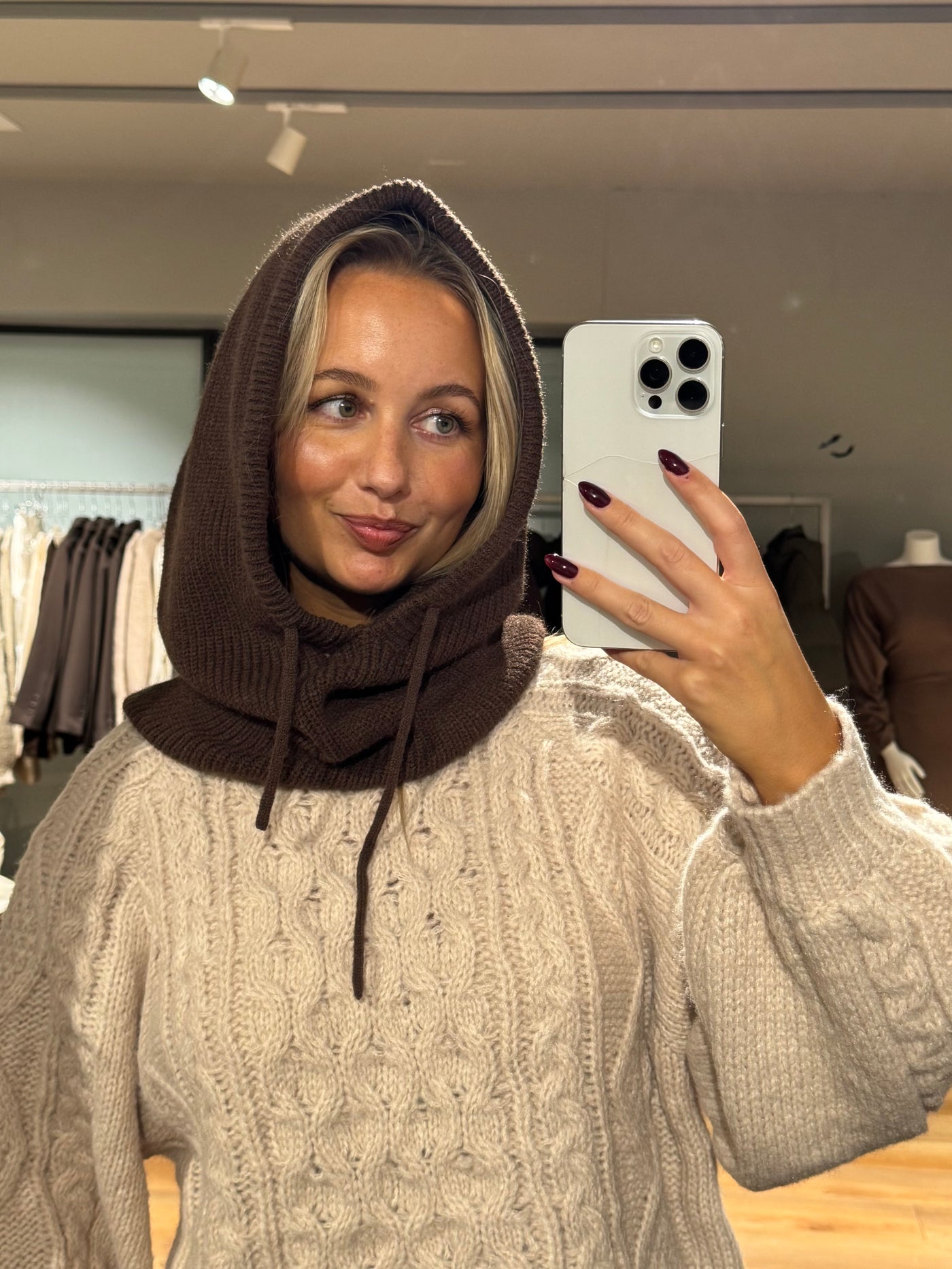 Isabelle balaclava brun