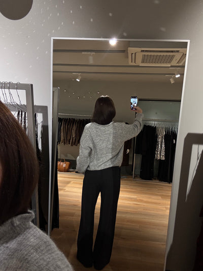 Daniella striktrøje lysegrå