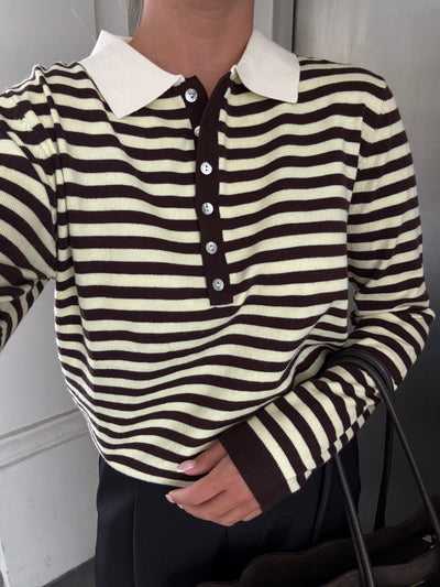 Julia bluse stribet