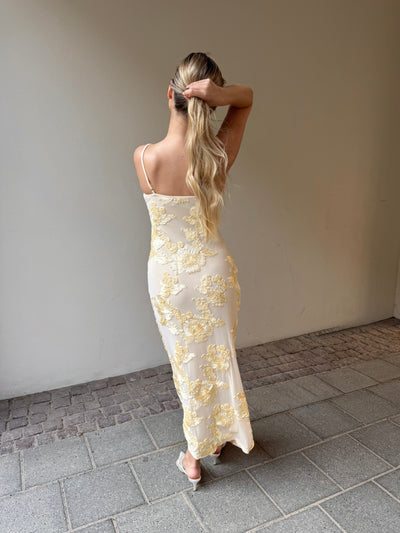 Sofia kjole pastelgul