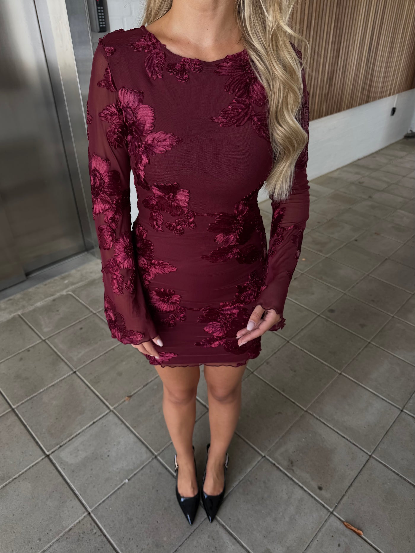 Olivia kjole bordeaux