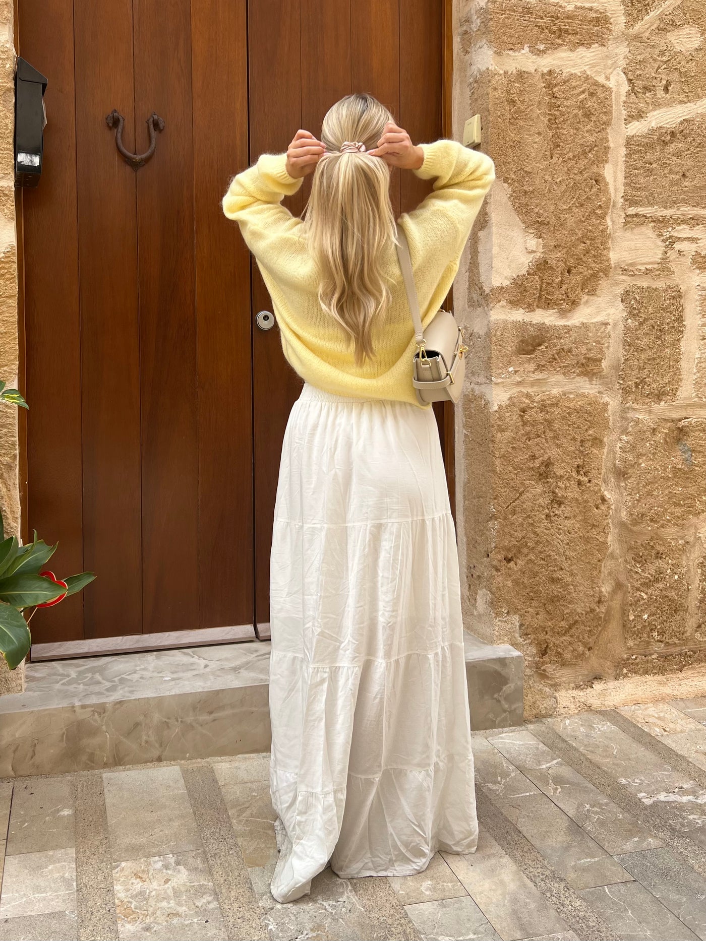 Victoria cardigan pastelgul