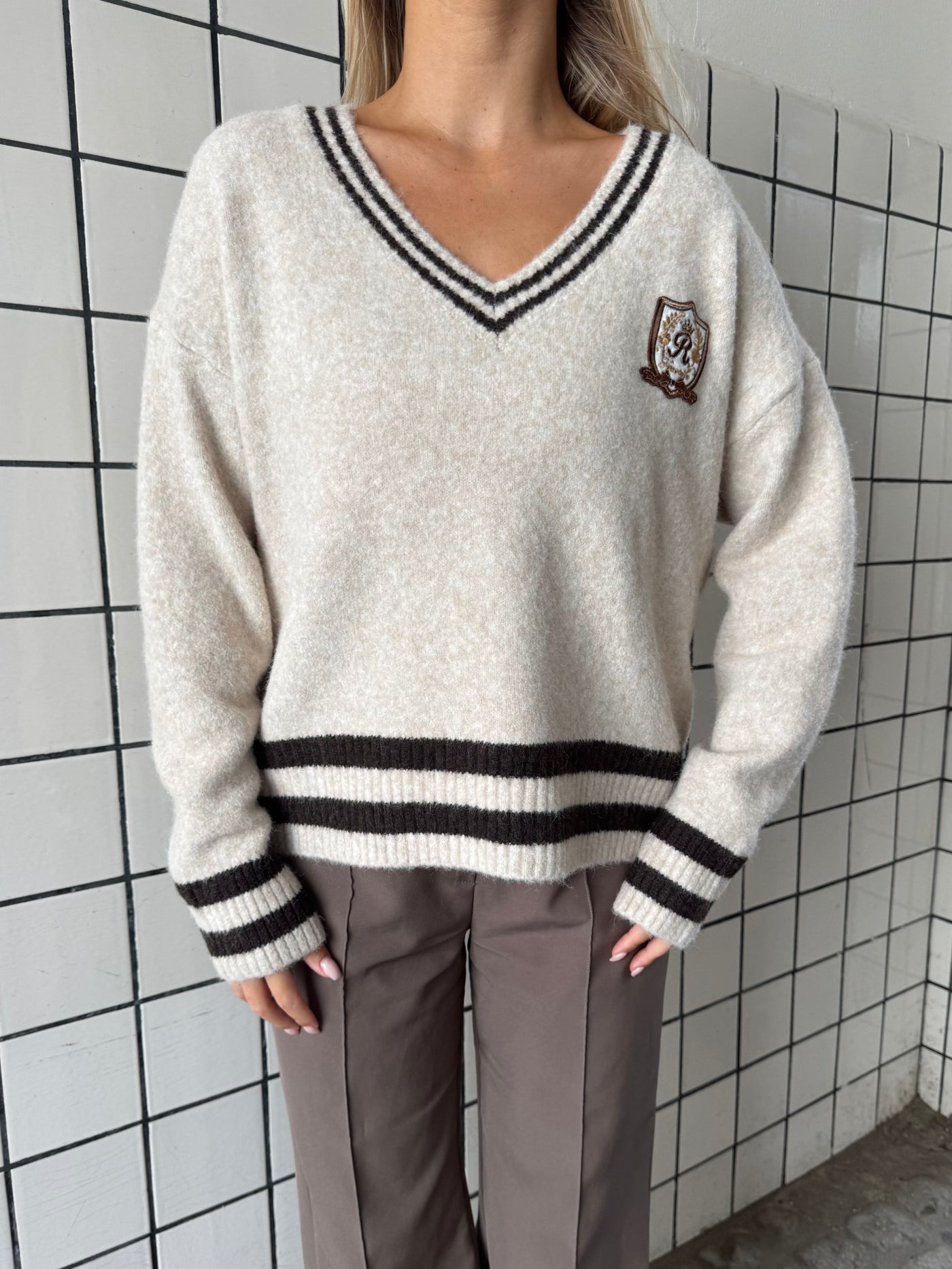 Chloe strik beige