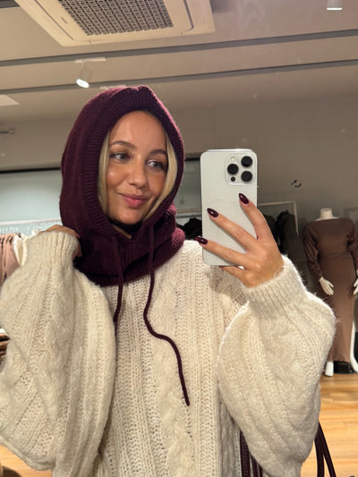 Isabelle balaclava bordeaux