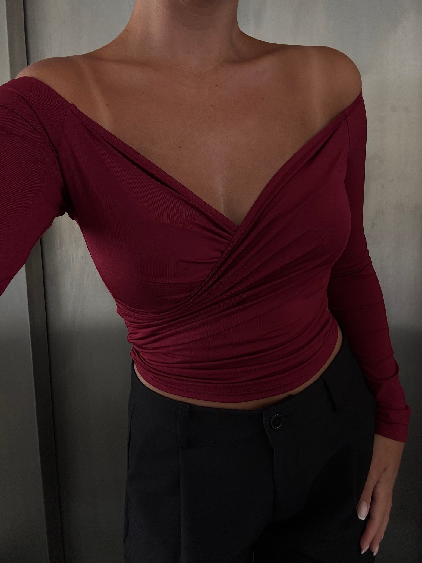 Sienna bluse bordeaux