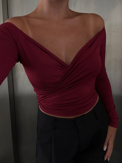 Sienna bluse bordeaux