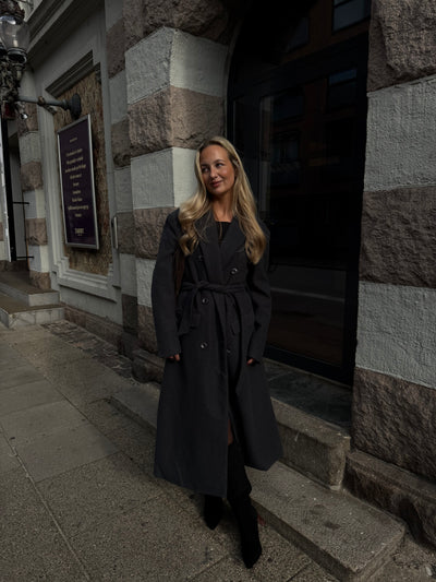 Valeria trenchcoat mørkegrå