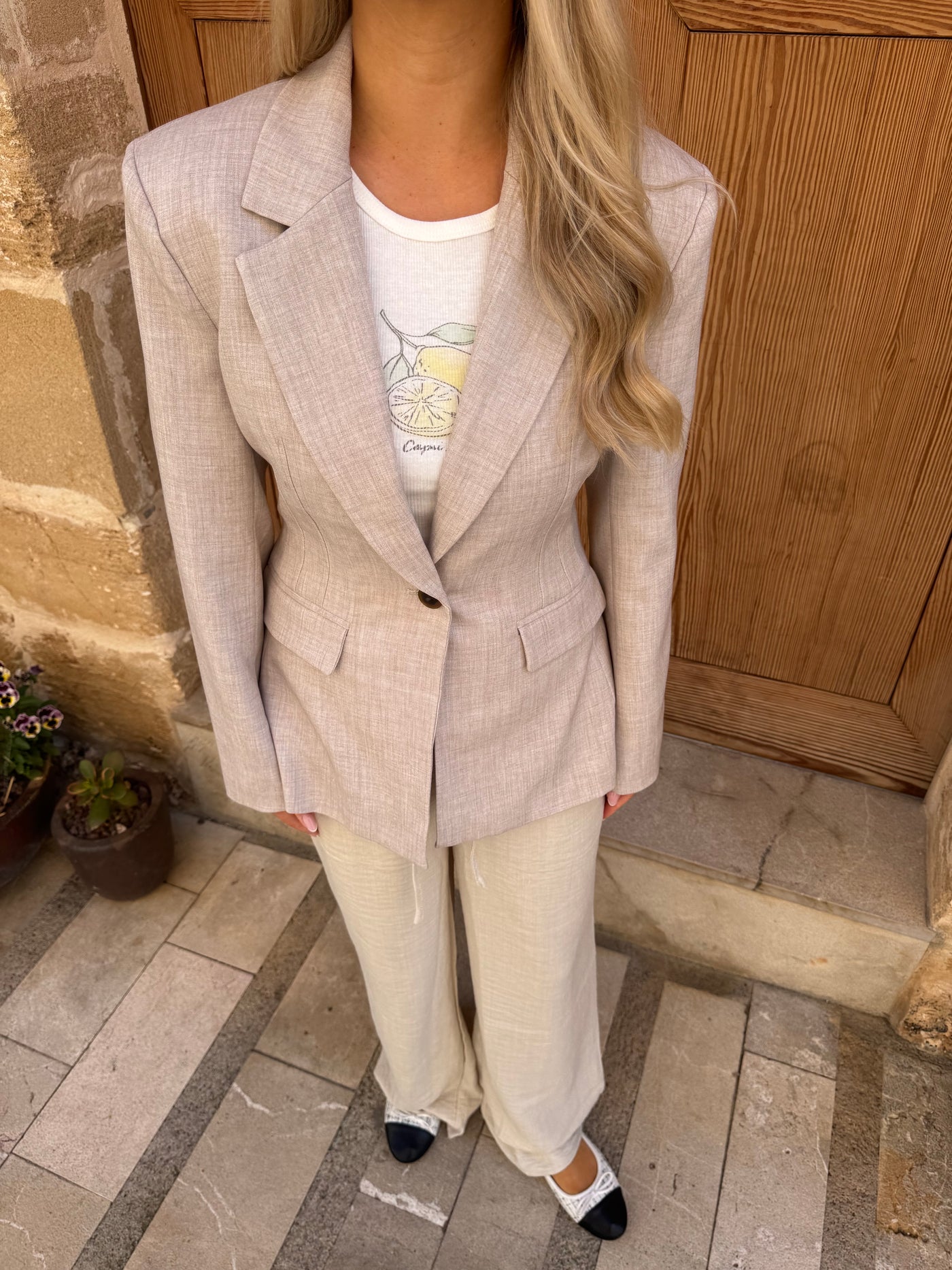 Ida blazer lysebrun