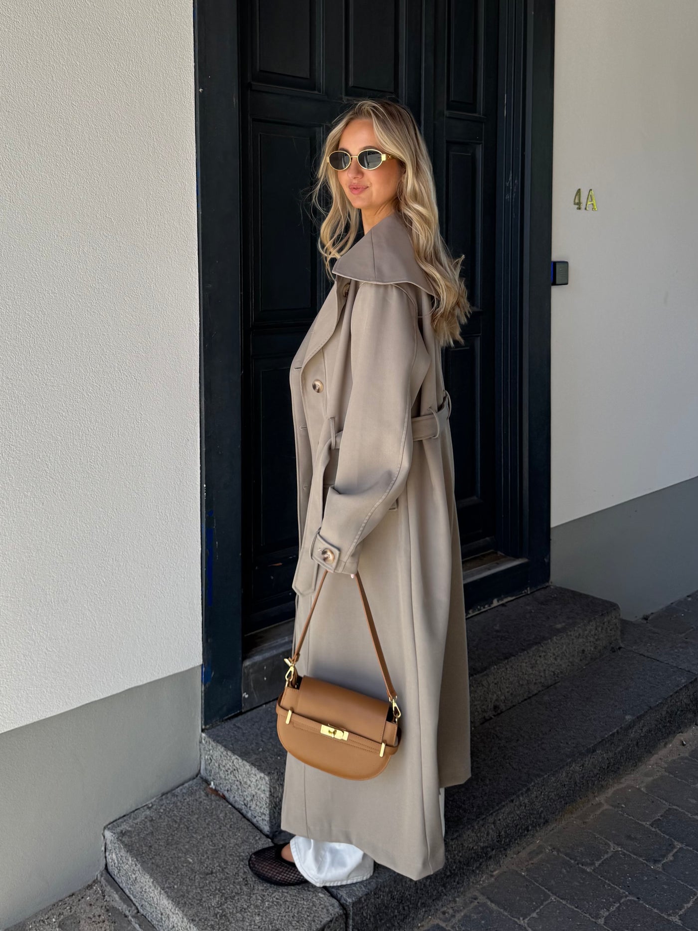 Celine trenchcoat lysebrun