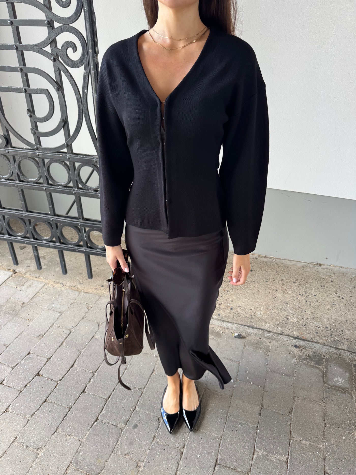 Mikela bluse sort