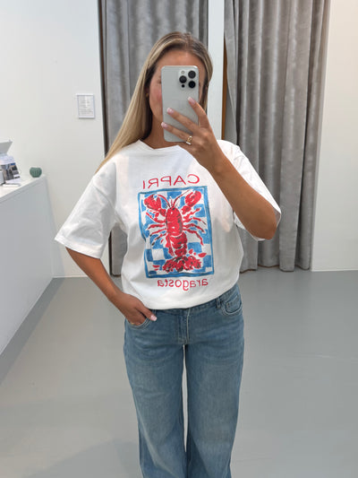 Alisia oversized t-shirt hvid