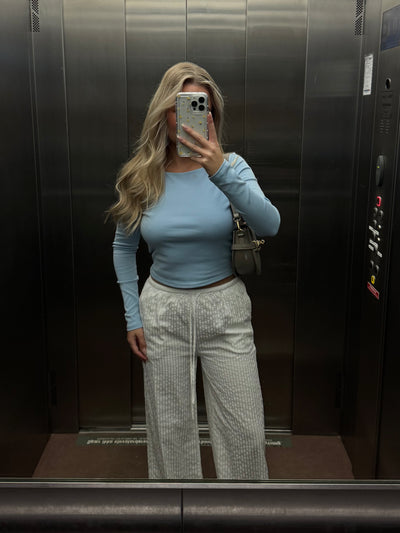 Liv bluse pastelblå