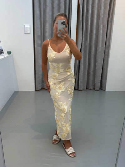 Sofia kjole pastelgul
