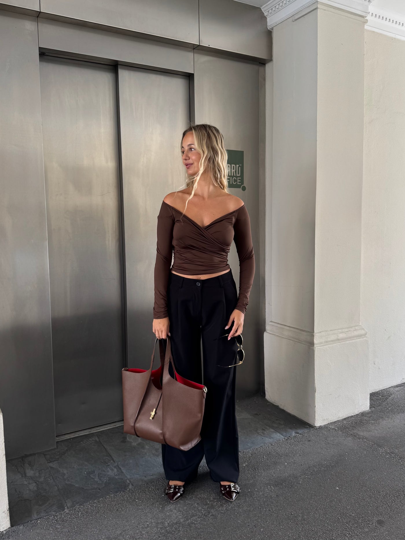 Sienna bluse mørkebrun
