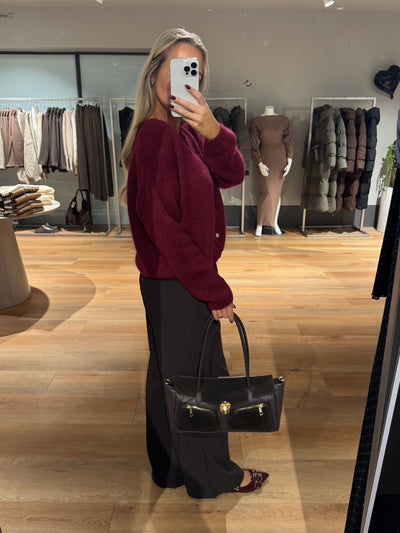 Victoria cardigan bordeaux FORUDBESTILLING