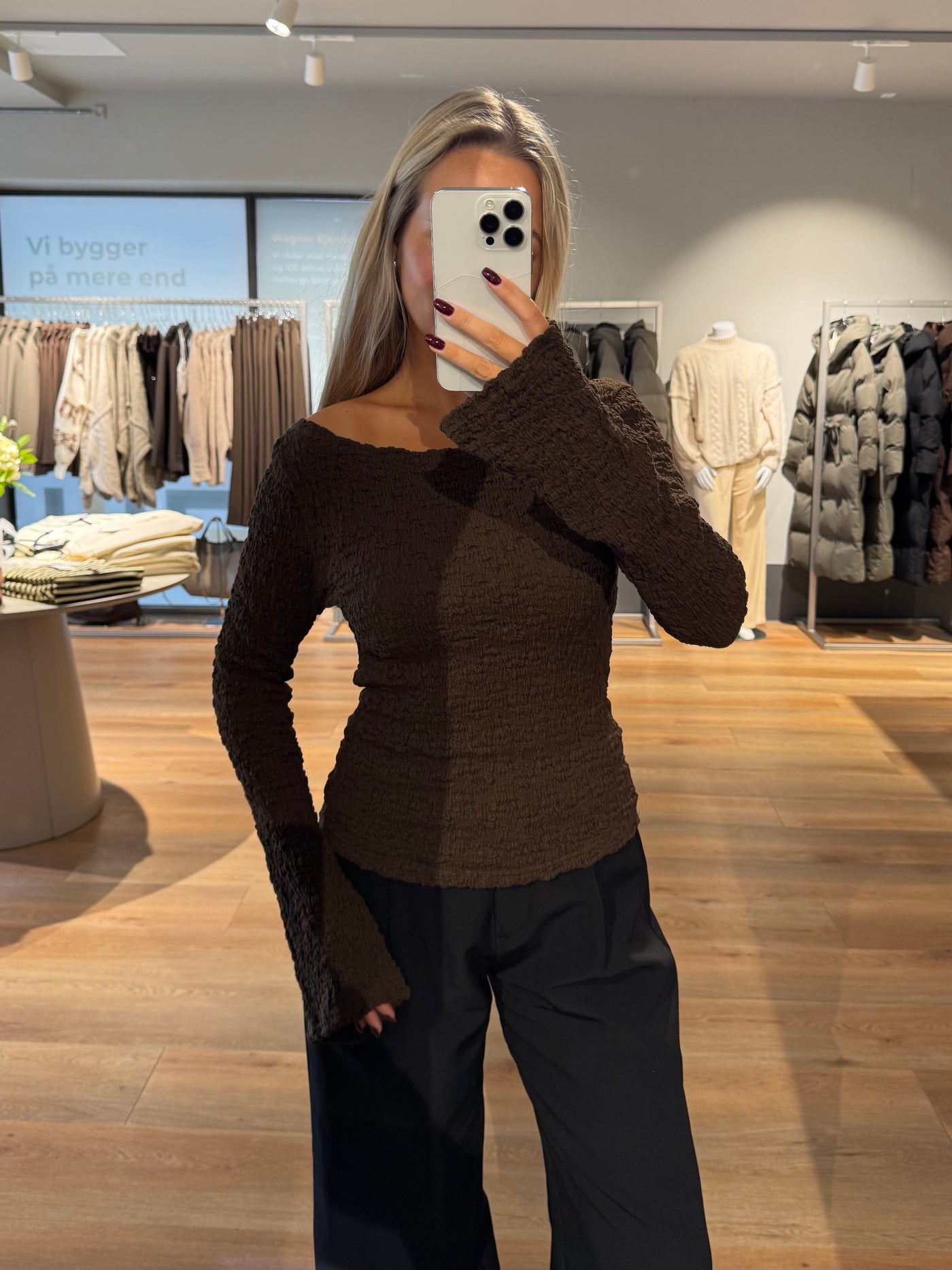 Blair bluse mørkebrun