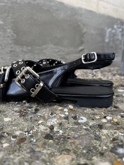 Signe sandaler sort