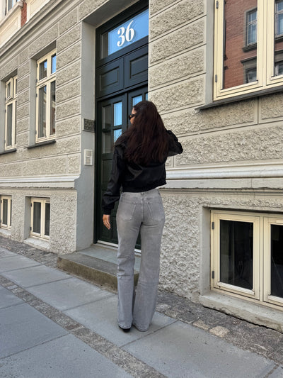 Kaia jeans flare mørkegrå