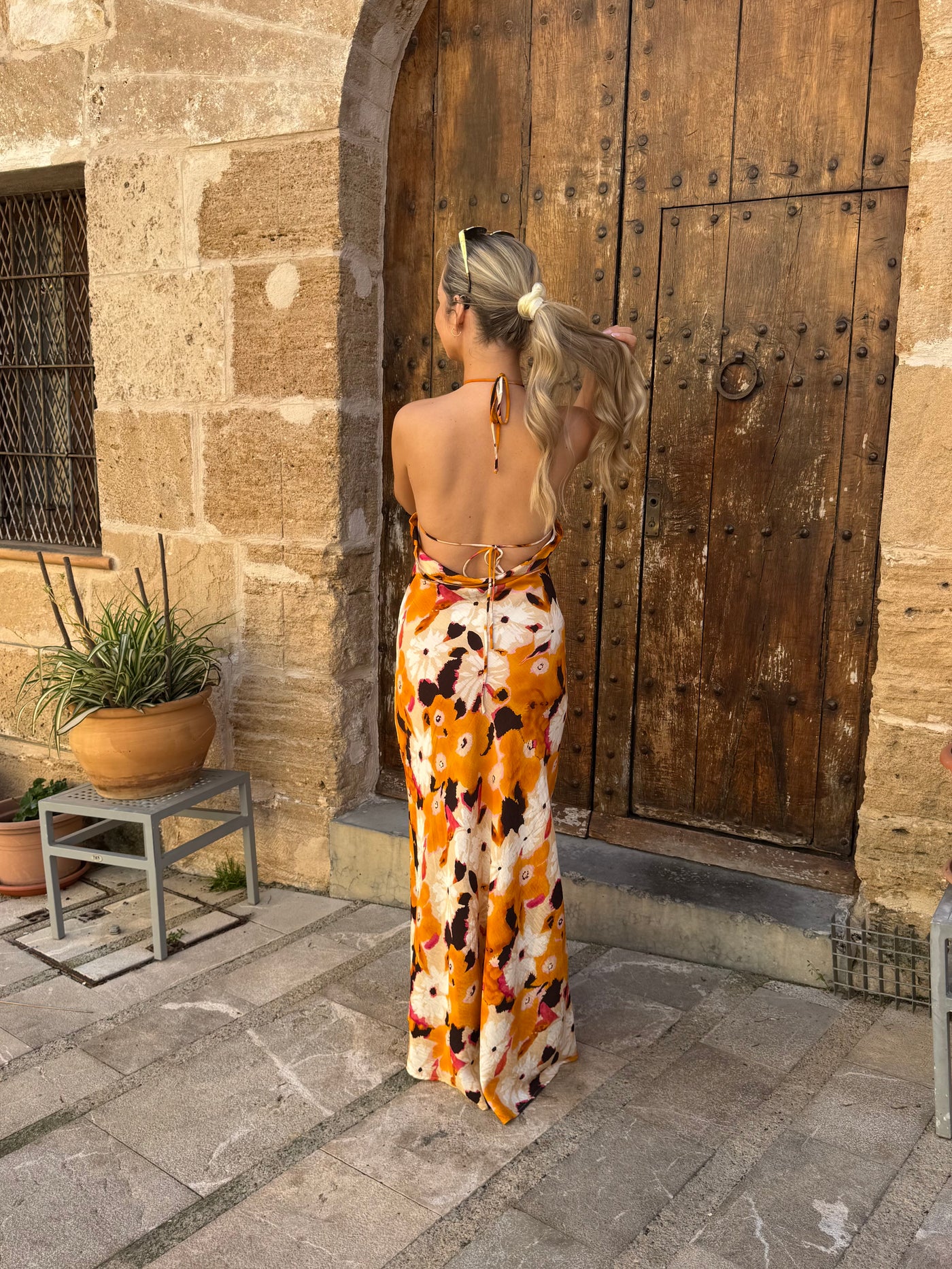 Gry kjole orange