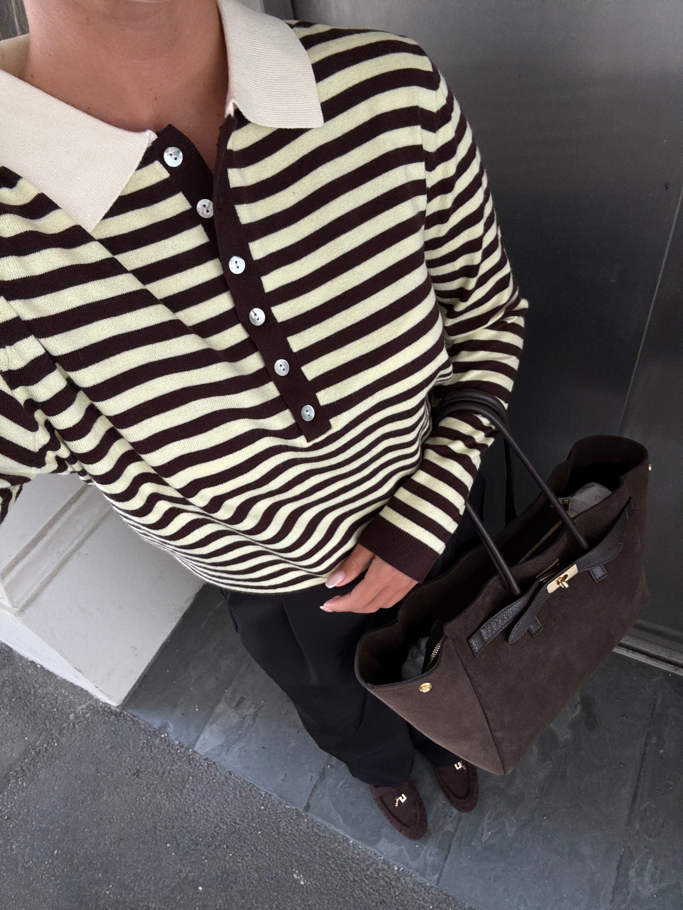 Julia bluse stribet