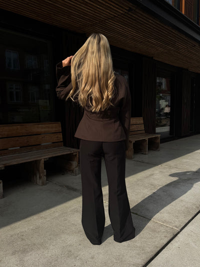 Mia blazer mørkebrun