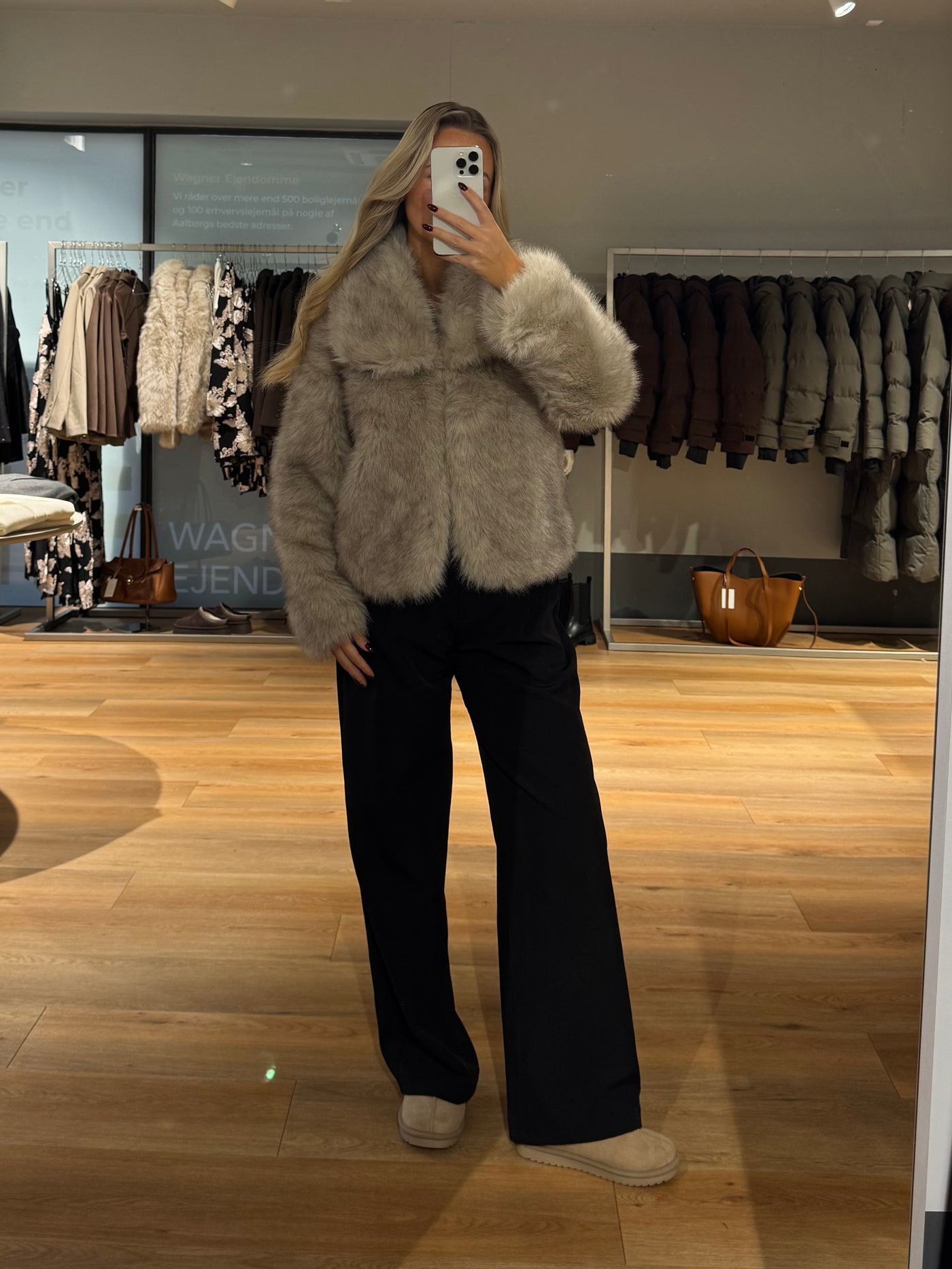 Flavia faux fur creme