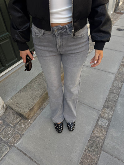 Kaia jeans flare mørkegrå