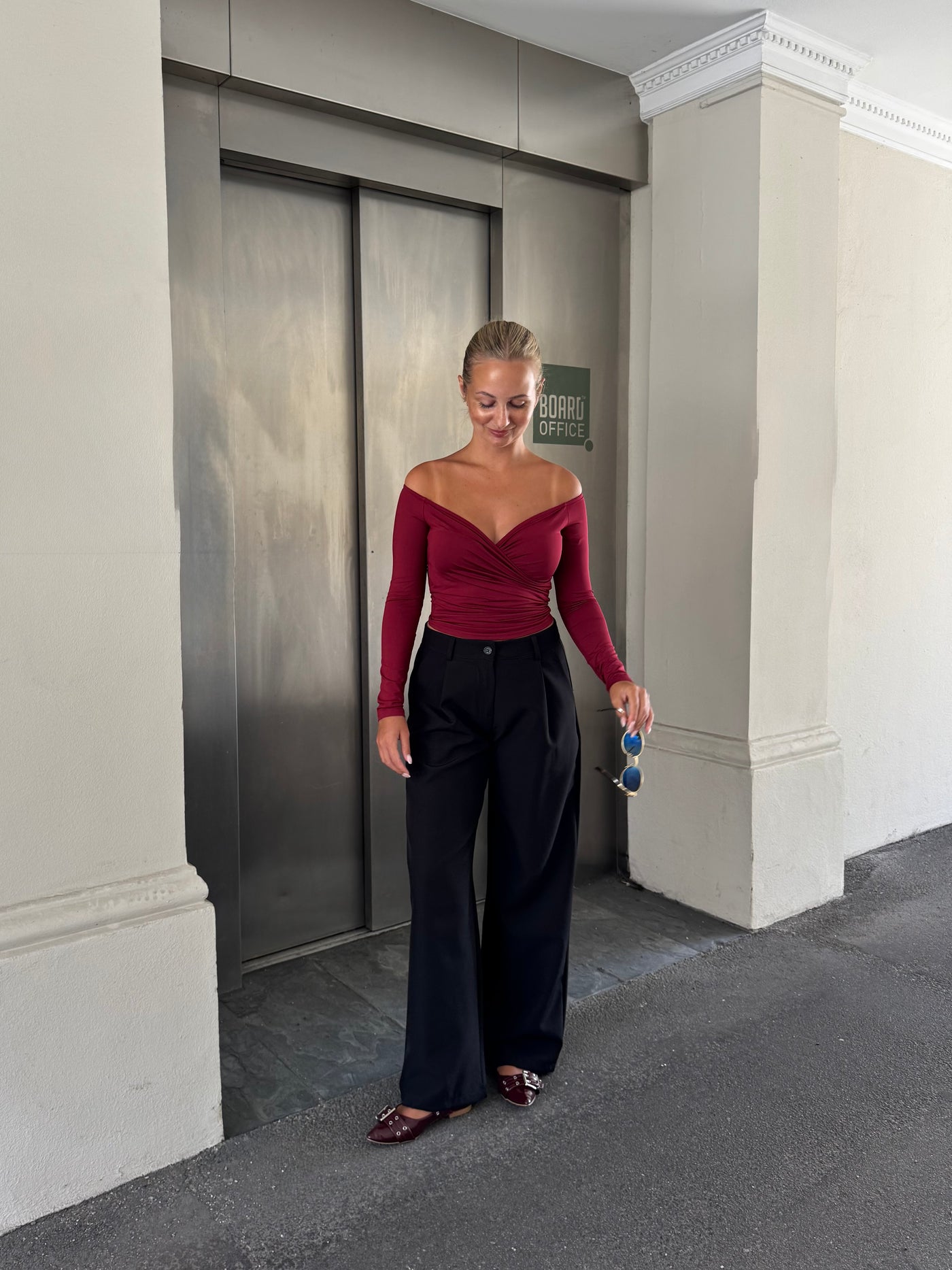 Sienna bluse bordeaux