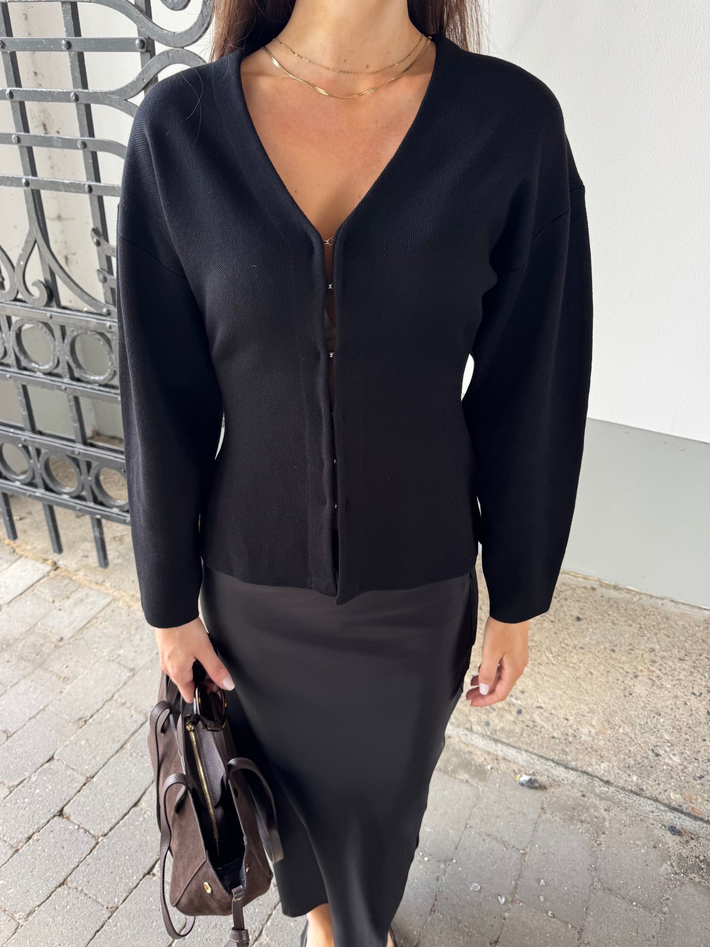 Mikela bluse sort