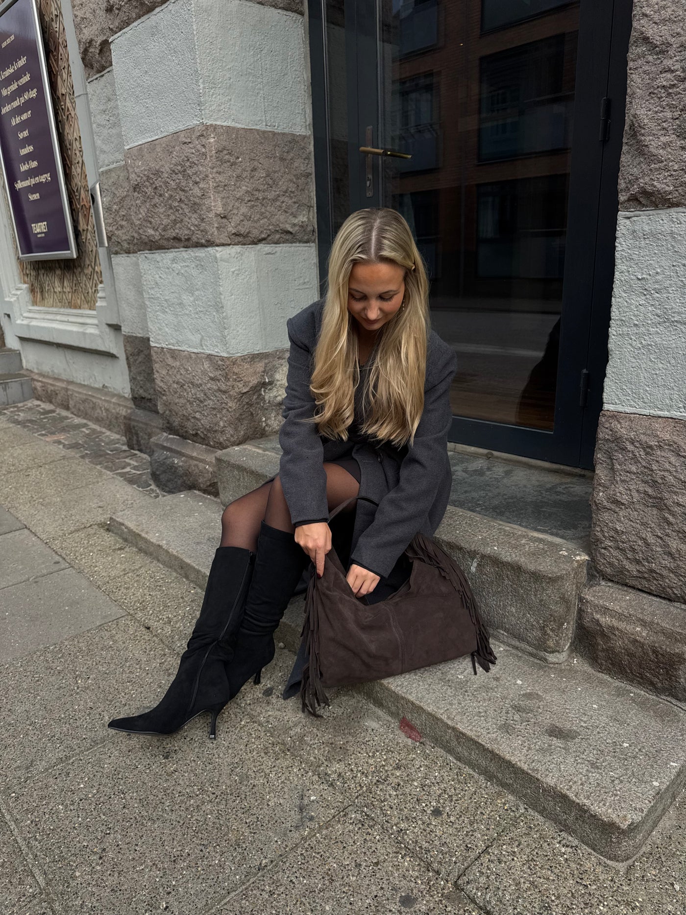 Valeria trenchcoat mørkegrå