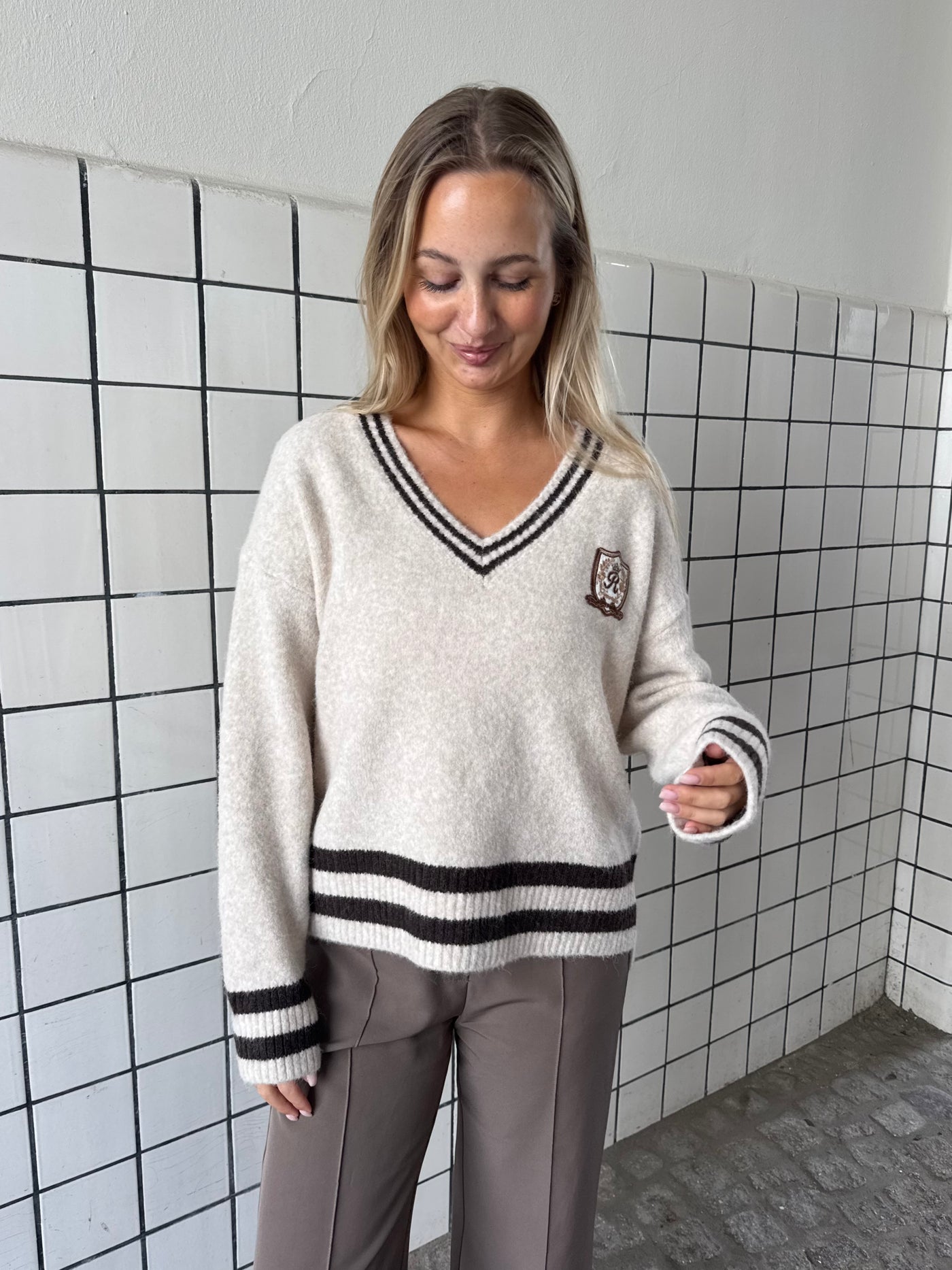 Chloe strik beige