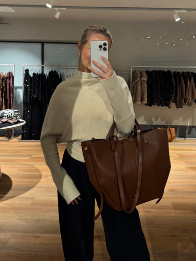 Luciana taske kastanje brun