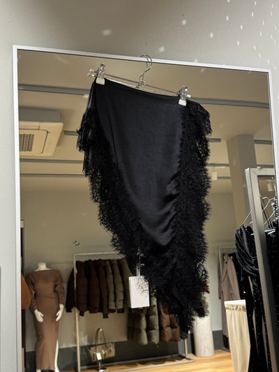 Lina tørklæde sort