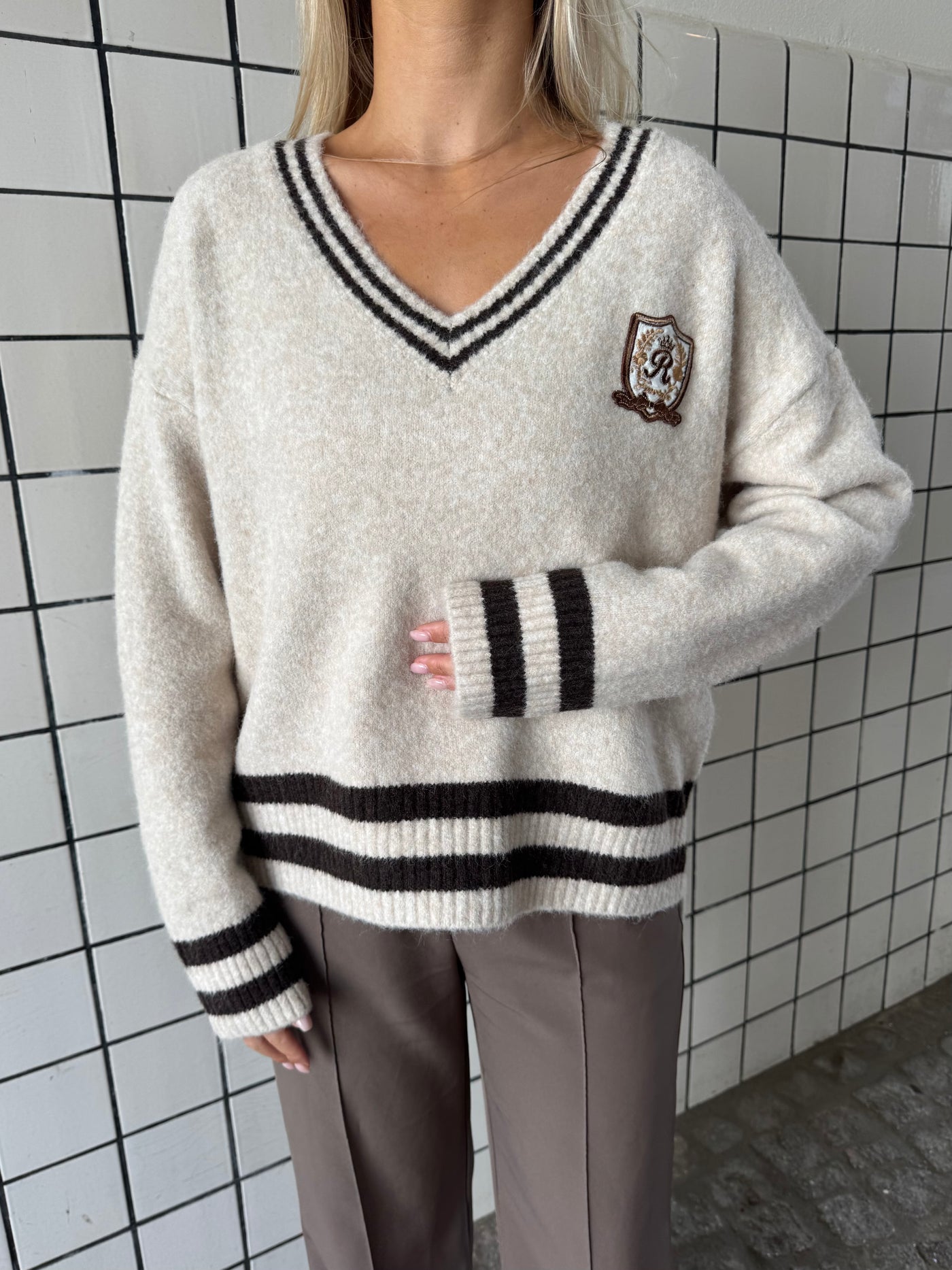 Chloe strik beige